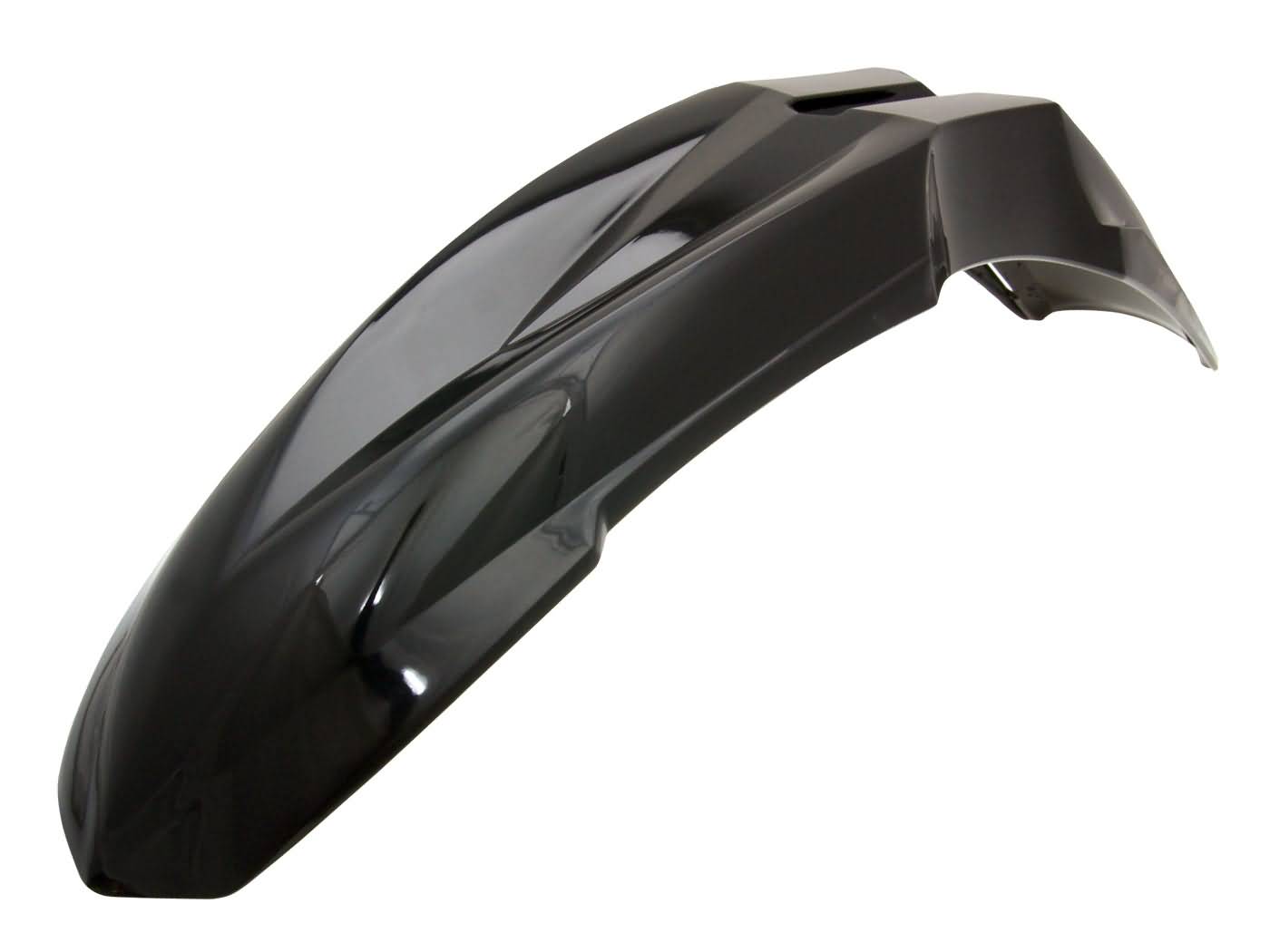 Voorspatbord zwart 101 Octane universeel www.ezrider.nl Voorspatbord zwart - universeel - Afbeelding 1