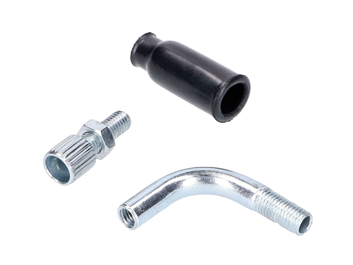 Gaskabelgeleider 90° voor Dellorto PHVA carburateur 12-17 Gaskabelgeleider 90° voor Dellorto PHVA carburateur 12-17,5mm - Afbeelding 1
