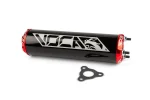 Uitlaatdemper Voca Aluminium 50-80cc rood-zwart - Afbeelding 2